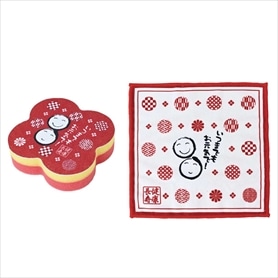 100セット 健康長寿ダイカットキッチンスポンジ&クロスセット