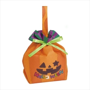 【20枚】手提げ巾着バッグ かぼちゃステッチ
