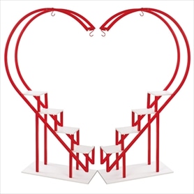 ハート型ディスプレイラック