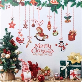 ウォールステッカー サンタ&オーナメント