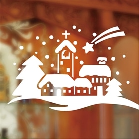 スノースプレー用型紙 M 雪景色