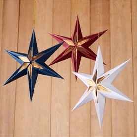 ペーパー六角スターハンギング30cm