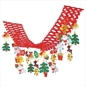 キラキラサンタプリーツハンガー