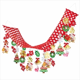 ハッピークリスマス プリーツハンガー