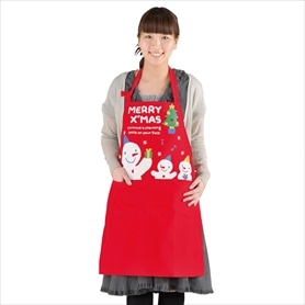 ベーシッククリスマス エプロン スノーマン