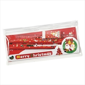 90セット クリスマスステーショナリーセット(ポーチ付き)