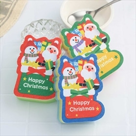 クリスマスキッチンスポンジ