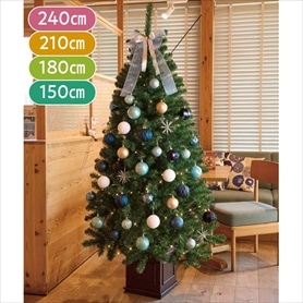 ウッドポットクリスマスツリーセット アイスブルー ［ストエキオリジナル］