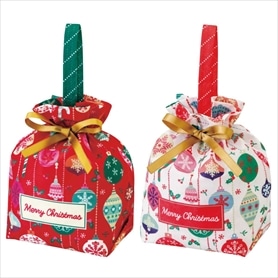 20枚 手提げ巾着袋 クリスマスオーナメント