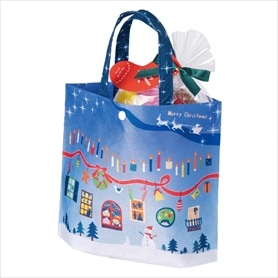 20枚 トートバッグ クリスマス ブルー