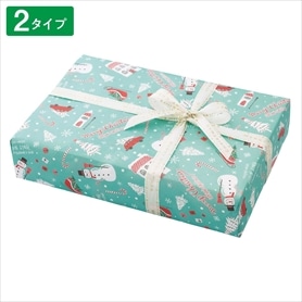 50枚 包装紙 ミントブルークリスマス