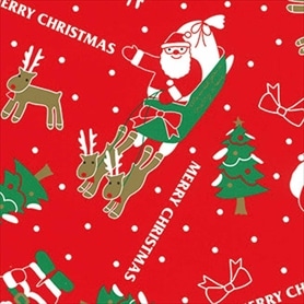 50枚 包装紙 クリスマスサンタ