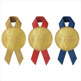 リボン付きシール ラウンド［ストエキオリジナル］