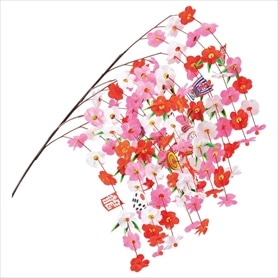 大枝イラスト梅しだれ