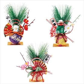 3個 正月ミニ飾り