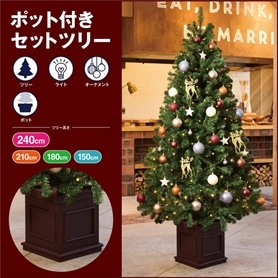 木製ポット付き クリスマスツリーセット ノルディックグロー［ストエキオリジナル］