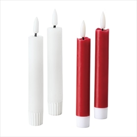 2本入りLEDテーパーキャンドル 14cm