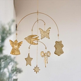 アイアンクリスマスモビール幅27×高さ55cm