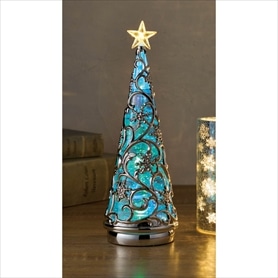LEDガラステイストバブルクリスマスツリーライト30cm
