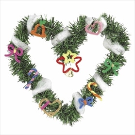 30個 クリスマス工作キット クリスマスリース