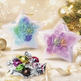 30個 クリスマススターオーナメントチョコレート