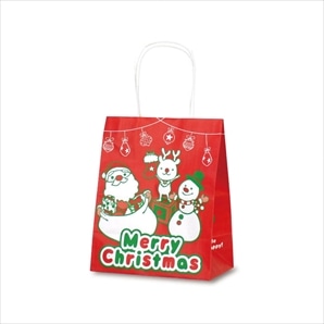 手提げ紙袋 クリスマスバスケット