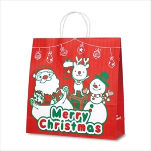 手提げ紙袋 クリスマスバスケット