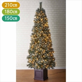 ヌードブラシ クリスマスツリー LEDライト付き