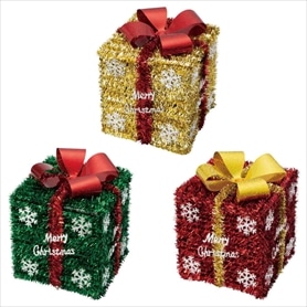 モールデコ プレゼントボックス(ミニ) 装飾用 高さ15.5cm