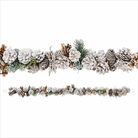 ナチュラル クリスマスガーランド ホワイト