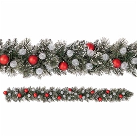 LEDボールライト付きデコレーションガーランド