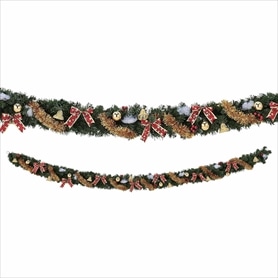 ストレート クリスマスガーランドセット270cm
