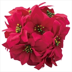 ポインセチア造花ボール18cm