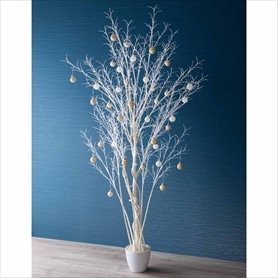 ホワイトブランチツリーポット