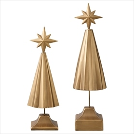 メタルテーブルクリスマスツリーゴールド