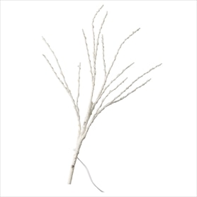 LEDホワイトブランチクリスマスツリー2本セット