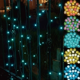 連結可LED100球イルミネーションストレートライト