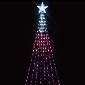 LED 270球 ナイアガラライト ピンクグラデーション(2.5m)