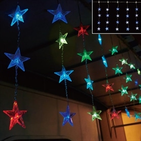 LED 20連 スターカーテンライト幅350×高さ70cm