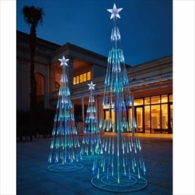 LEDシャイニングタワーライト クリスマスツリー アイスブルー
