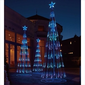LEDシャイニングタワーライト クリスマスツリー ブルーグラデーション