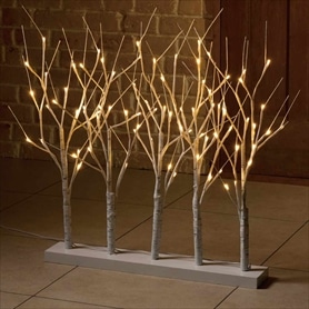 LED白樺ブランチライト幅87×高さ72cm