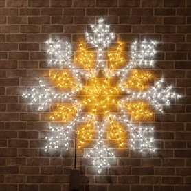 LEDスノーフレークライト 高さ107cm