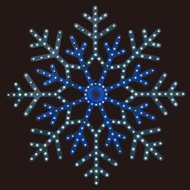 LED(SMD)モチーフライト スノーフレーク 幅40cm