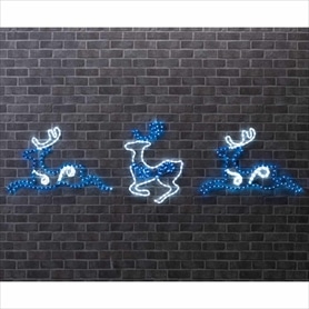 LEDチューブライト 3連トナカイブルー