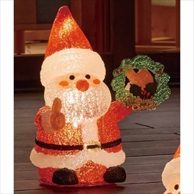 LEDモチーフライト【サンタの森】リース