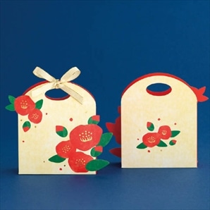 和風ペーパーバッグ つばき