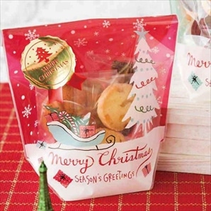 ミントブルークリスマス OPPスタンドバッグ