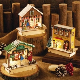 LEDウッドハウス 幅15cm