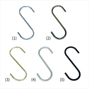 【10個】スチール製ディスプレイ用フック
